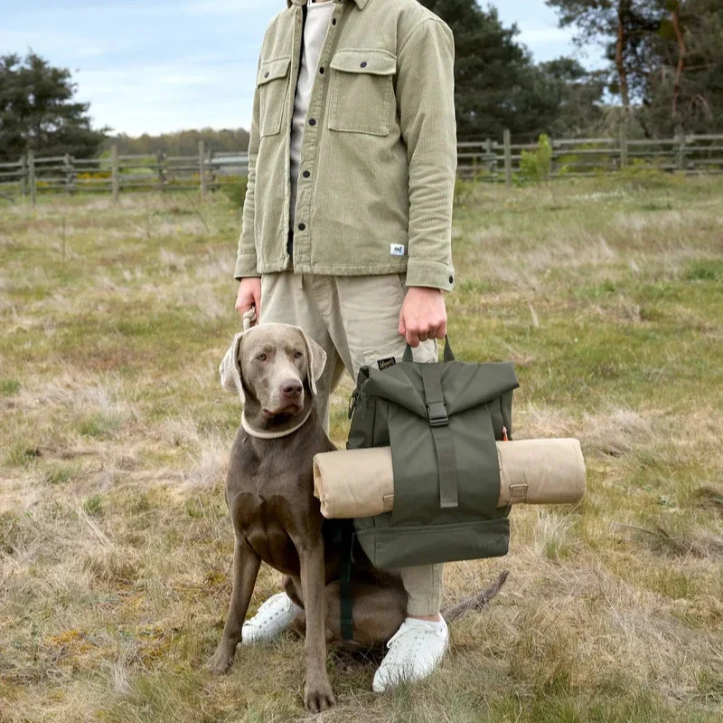 Rolltop Rucksack Yoska Dunkelgrün