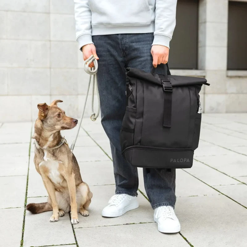Rolltop Rucksack Yoska Schwarz