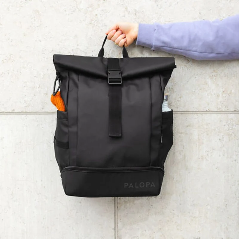 Rolltop Rucksack Yoska Schwarz