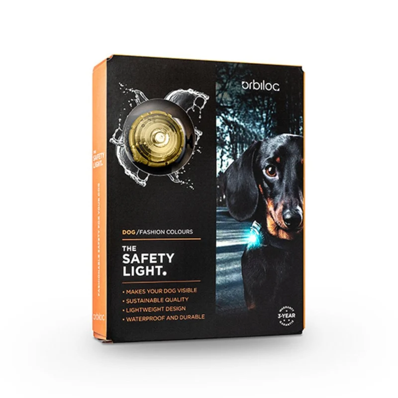 Orbiloc Sicherheitslicht Dog Dual Gold