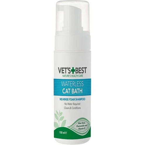 Vets Best Fettig Am Besten Wasserloses Katzenbad