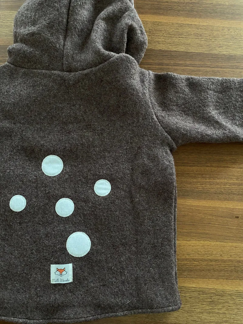 Walkjacke Reh "Braun & Beige" sofort versandfertig - Milli Wonka