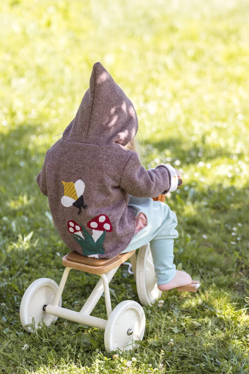 Walkjacke Biene & Schwammerl bis Gr. 104 - Milli Wonka