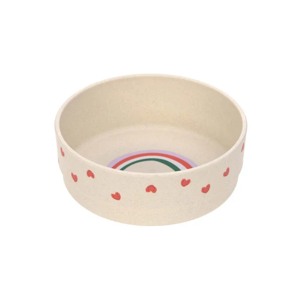Kindergeschirr Set (Teller - Schüssel - Becher - Löffel) - Happy Rascals, Herz - Lässig