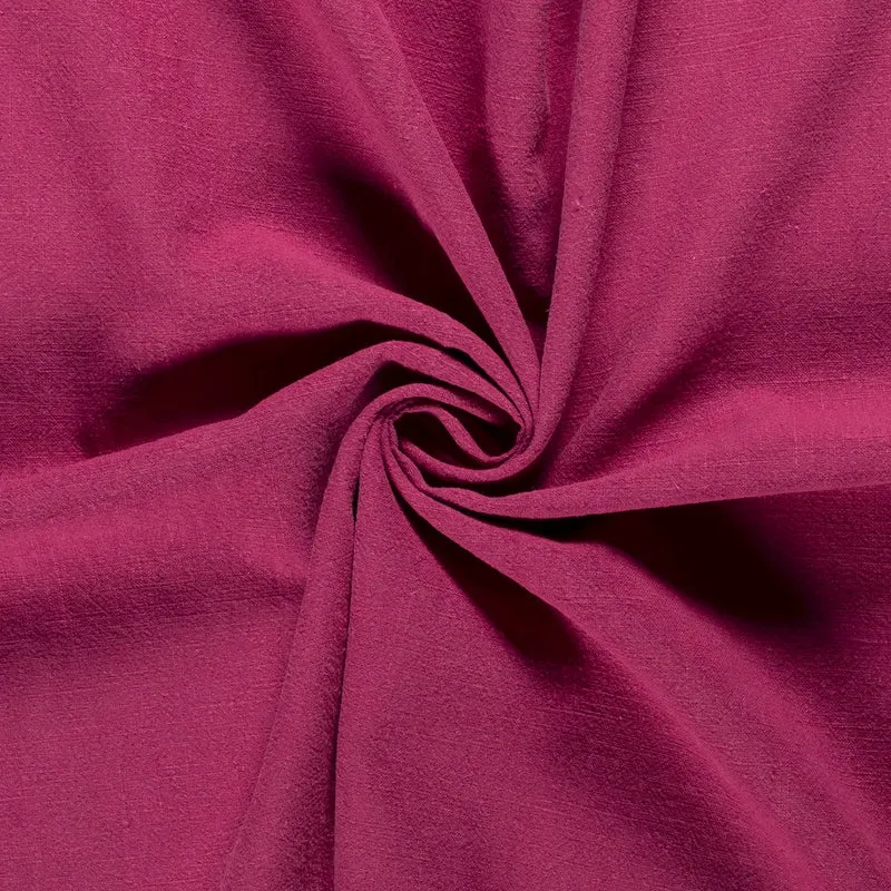 Leinen Uni Fuchsia