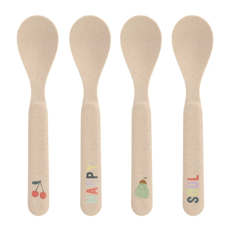 Kinderlöffel Set (4 Stk) - Happy Fruits, Kirsche - Lässig