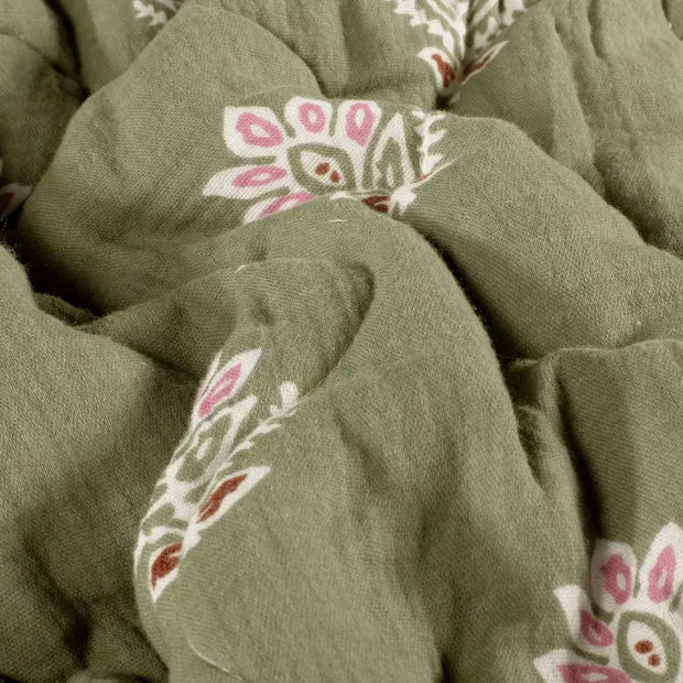 Weste aus Sherpa-Fleece // gestepptem Musselin - Milli Wonka