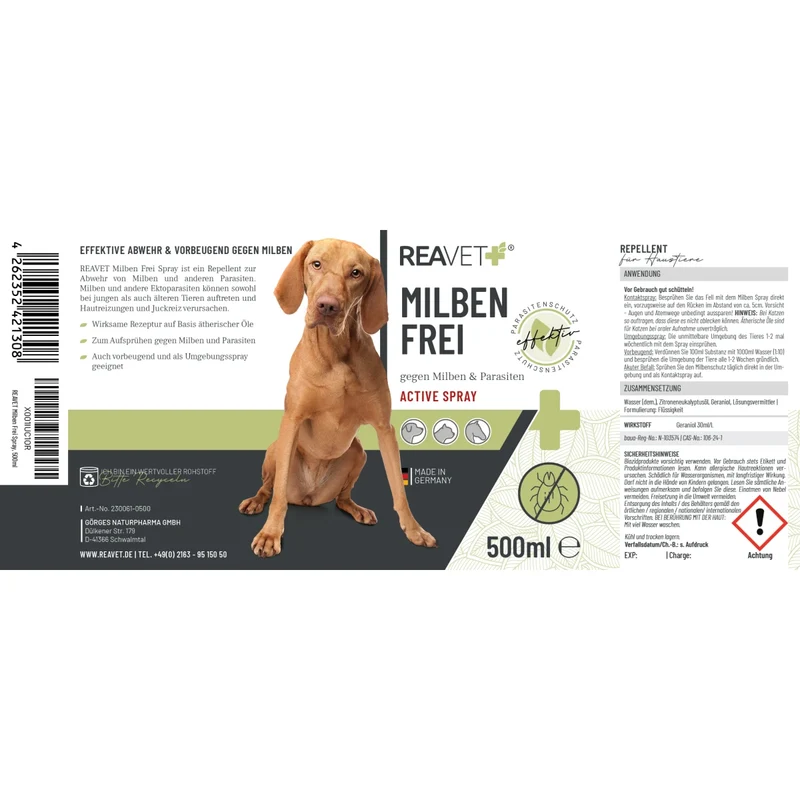 Milben Frei Spray für Haustiere