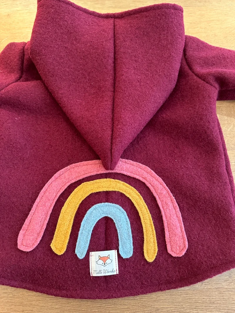Walkjacke Regenbogen bis Gr. 104 - Milli Wonka