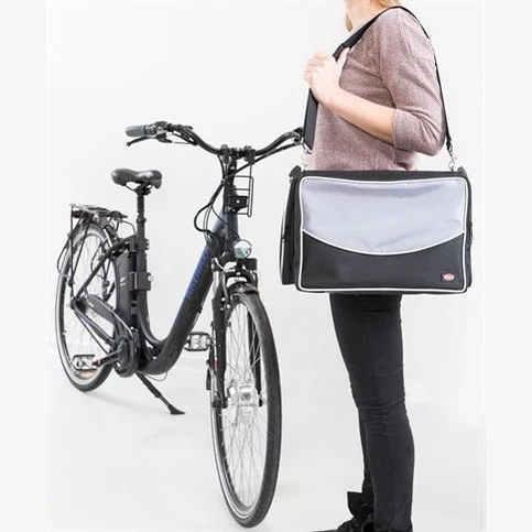 Trixie Fahrradkorb Für Lenker Nylon Schwarz / Grau