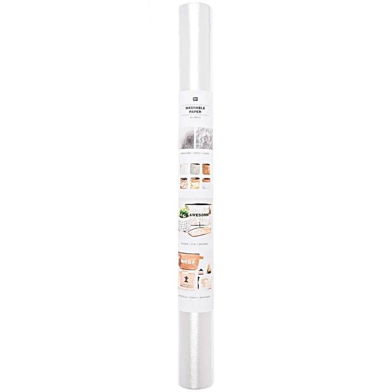 Rico Design Washable Paper silber