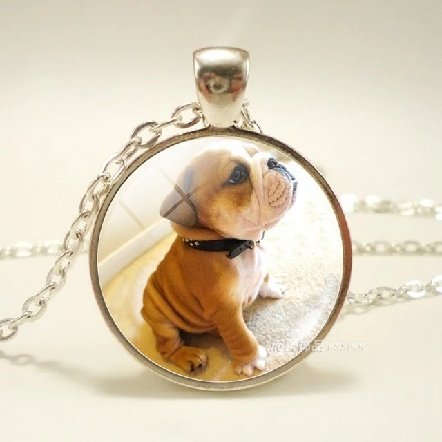 Dog Photo Glass Dome Necklace