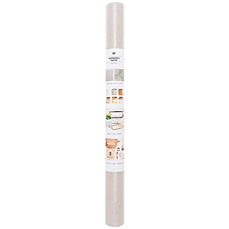 Rico Design Washable Paper grau