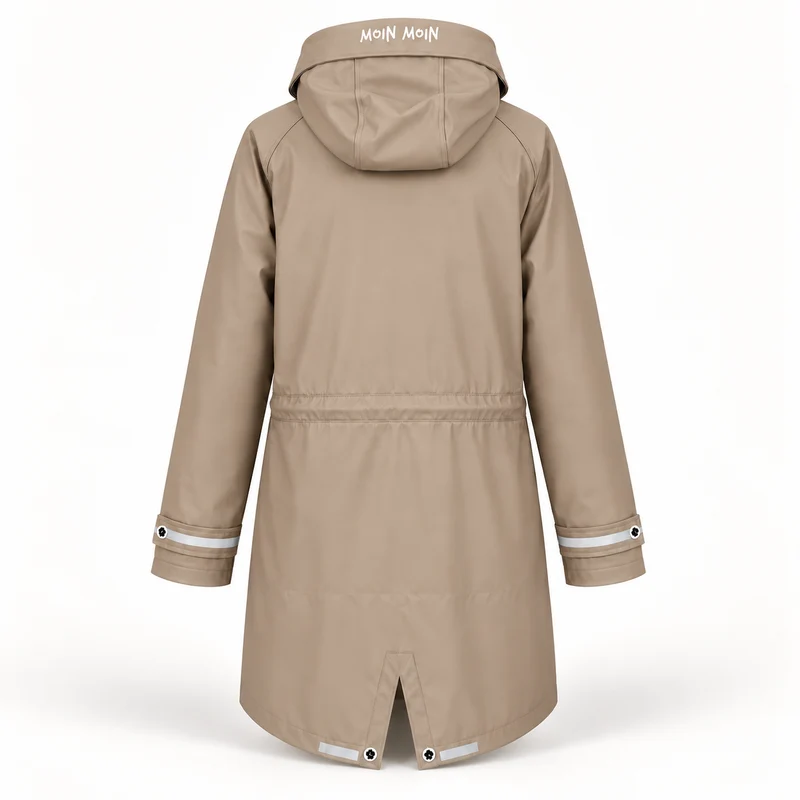 Regenmantel Damen Taupe