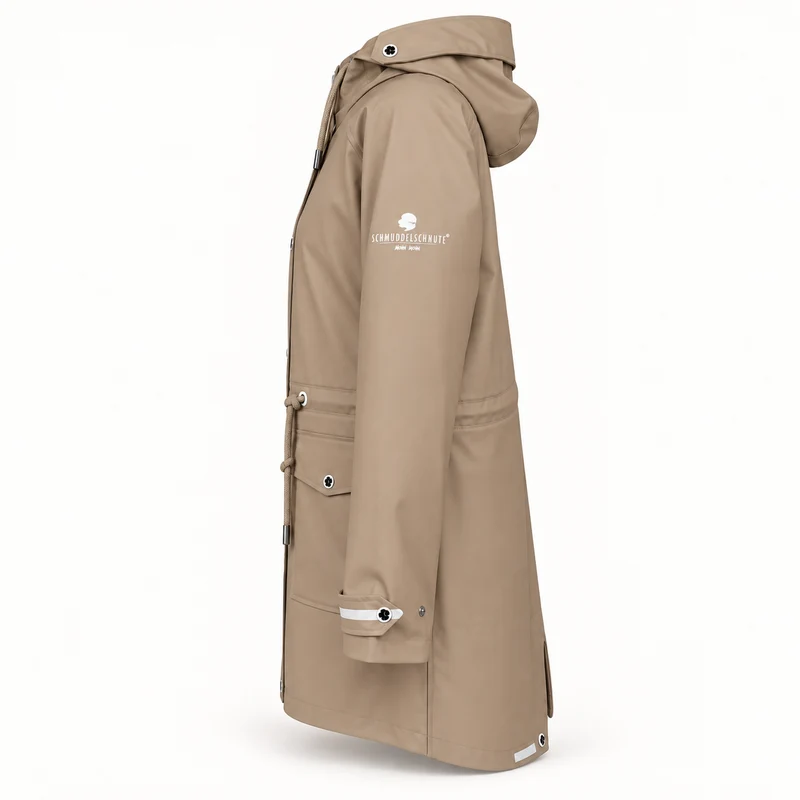 Regenmantel Damen Taupe