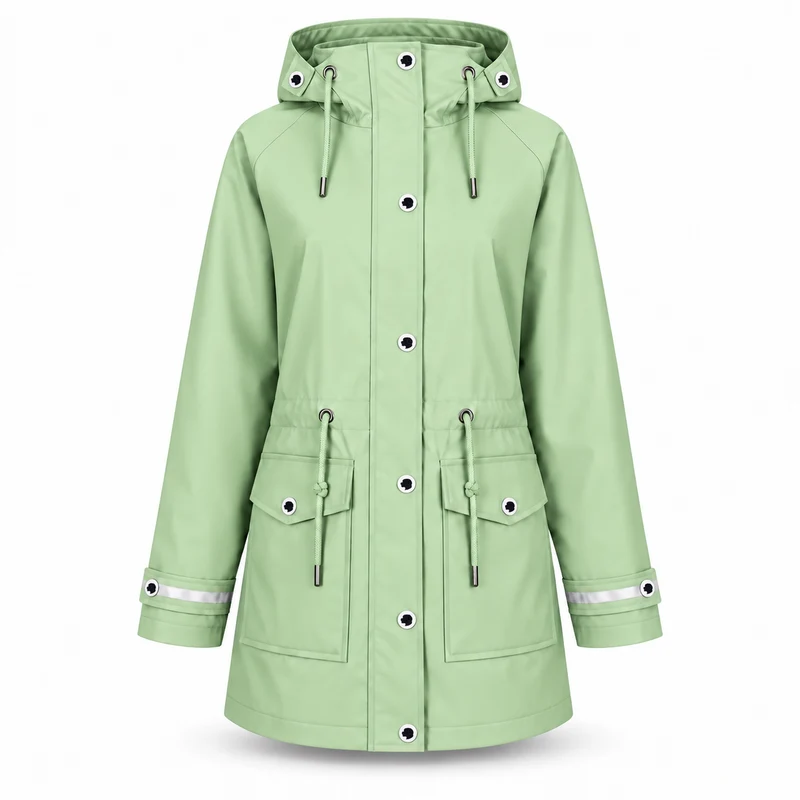 Regenmantel Damen Mint