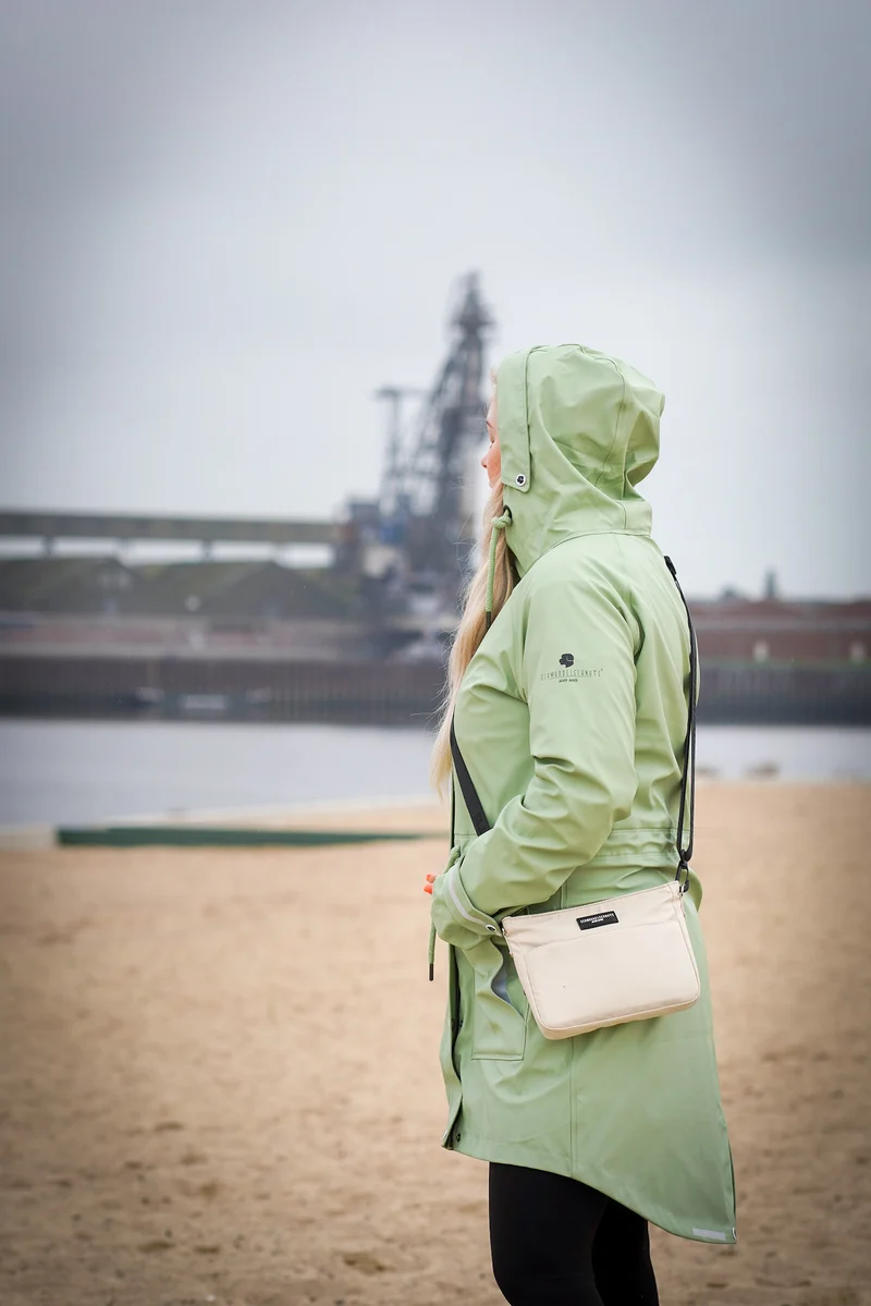 Regenmantel Damen Mint