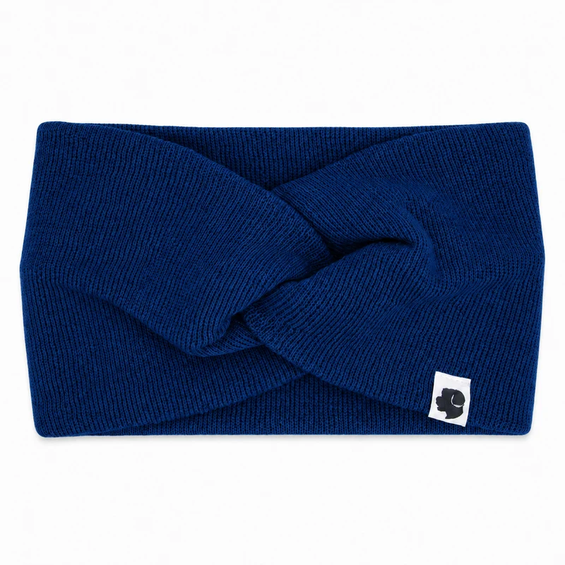 Stirnband Knoten Navy