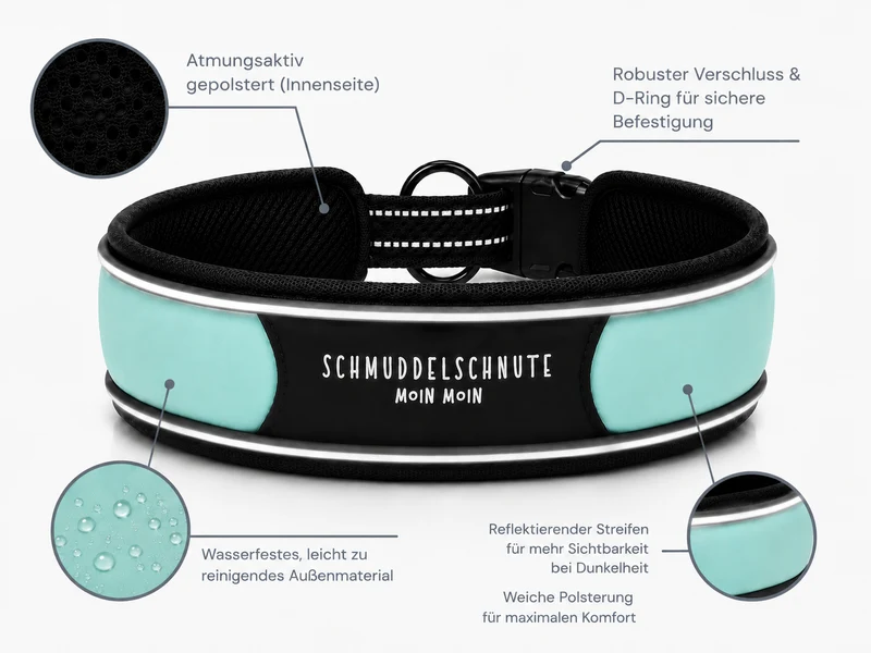 Hundehalsband "Allwedda" Mint