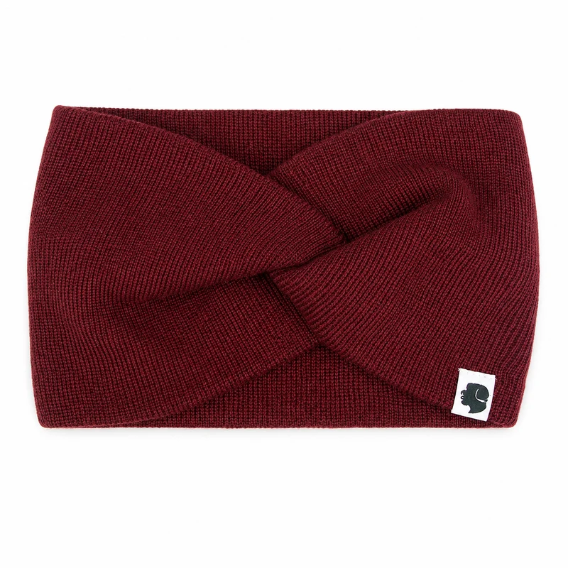 Stirnband Knoten Bordeaux
