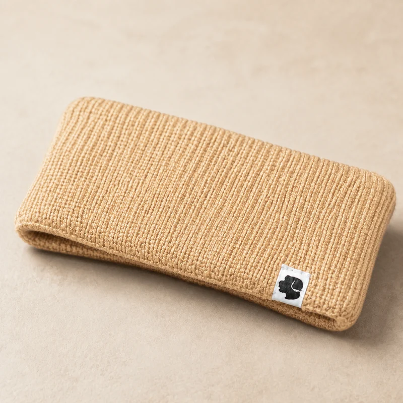 Stirnband Beige