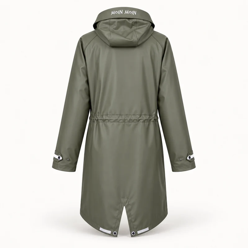 Regenmantel Damen Olive