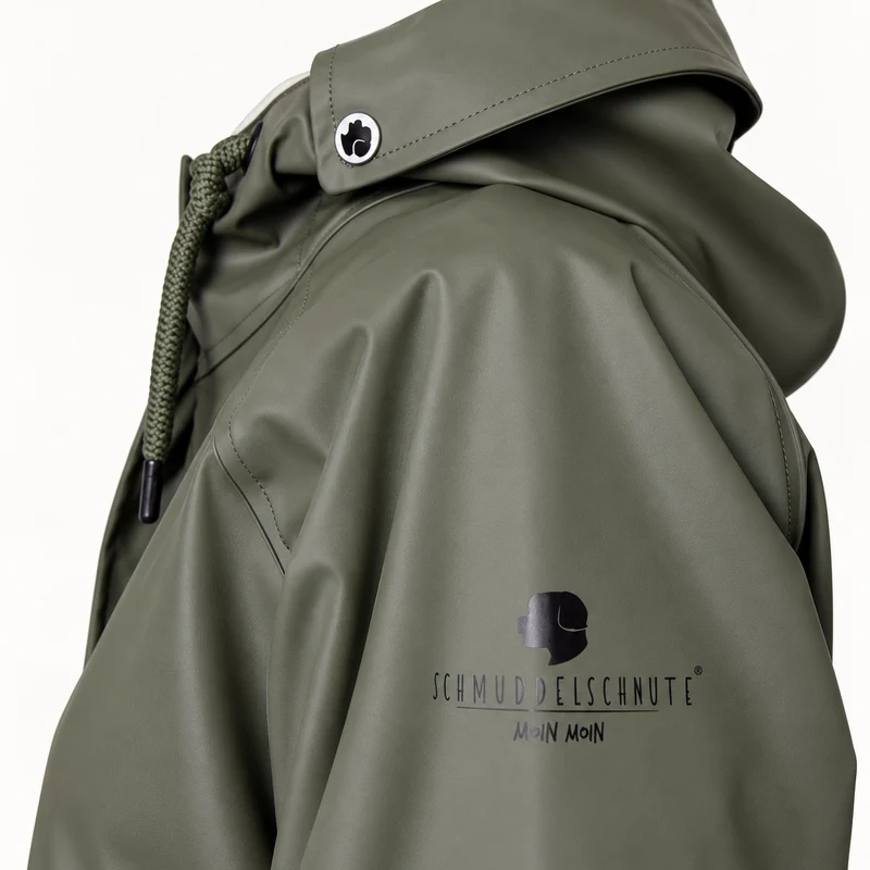 Regenmantel Damen Olive