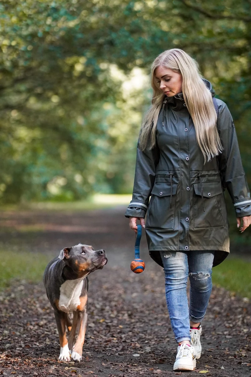 Regenmantel Damen Olive