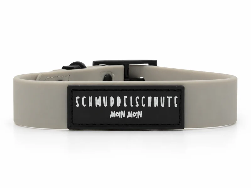 Hundehalsband "Schietwedda" Grau