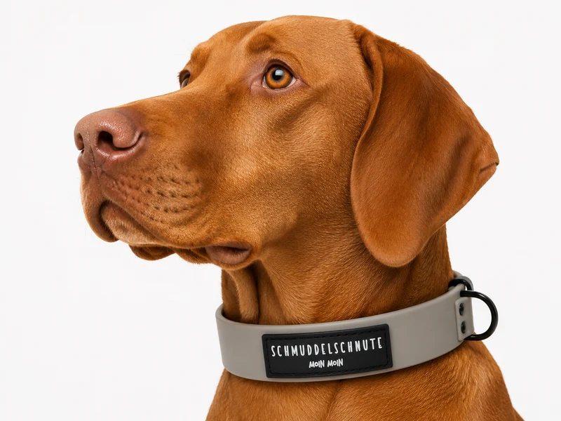 Hundehalsband "Schietwedda" Grau