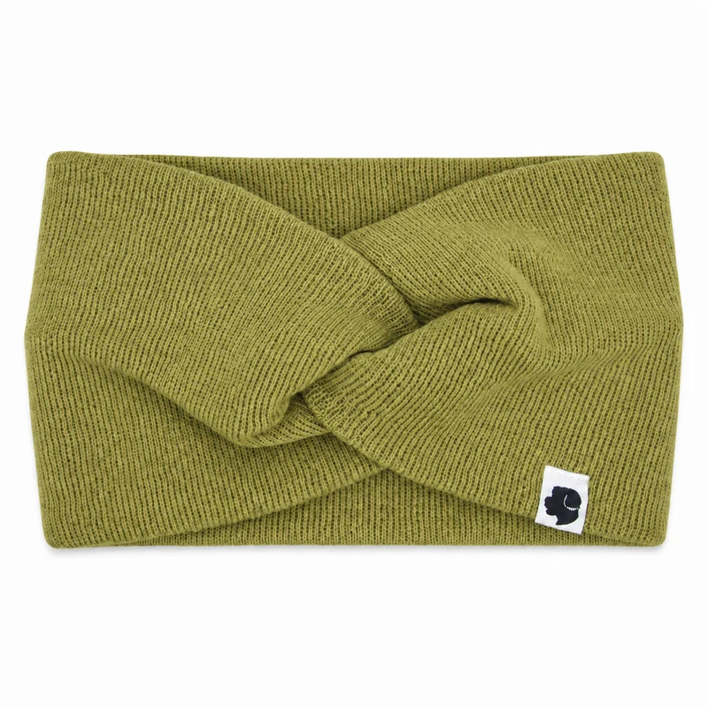 Stirnband Knoten Khaki