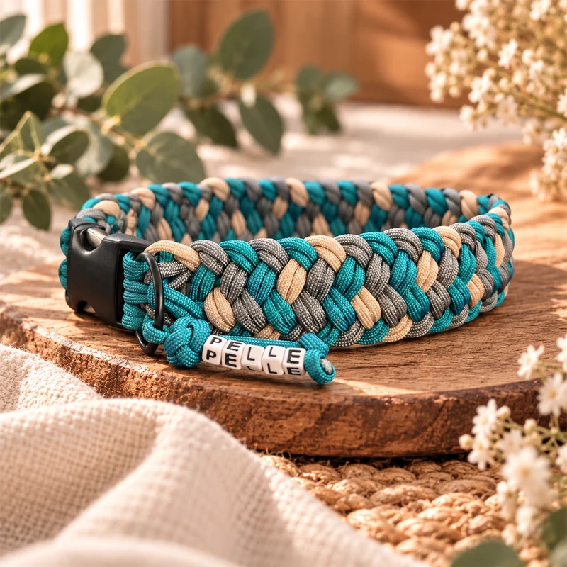 Personalisiertes Halsband 'RUBYS RAINBOW'