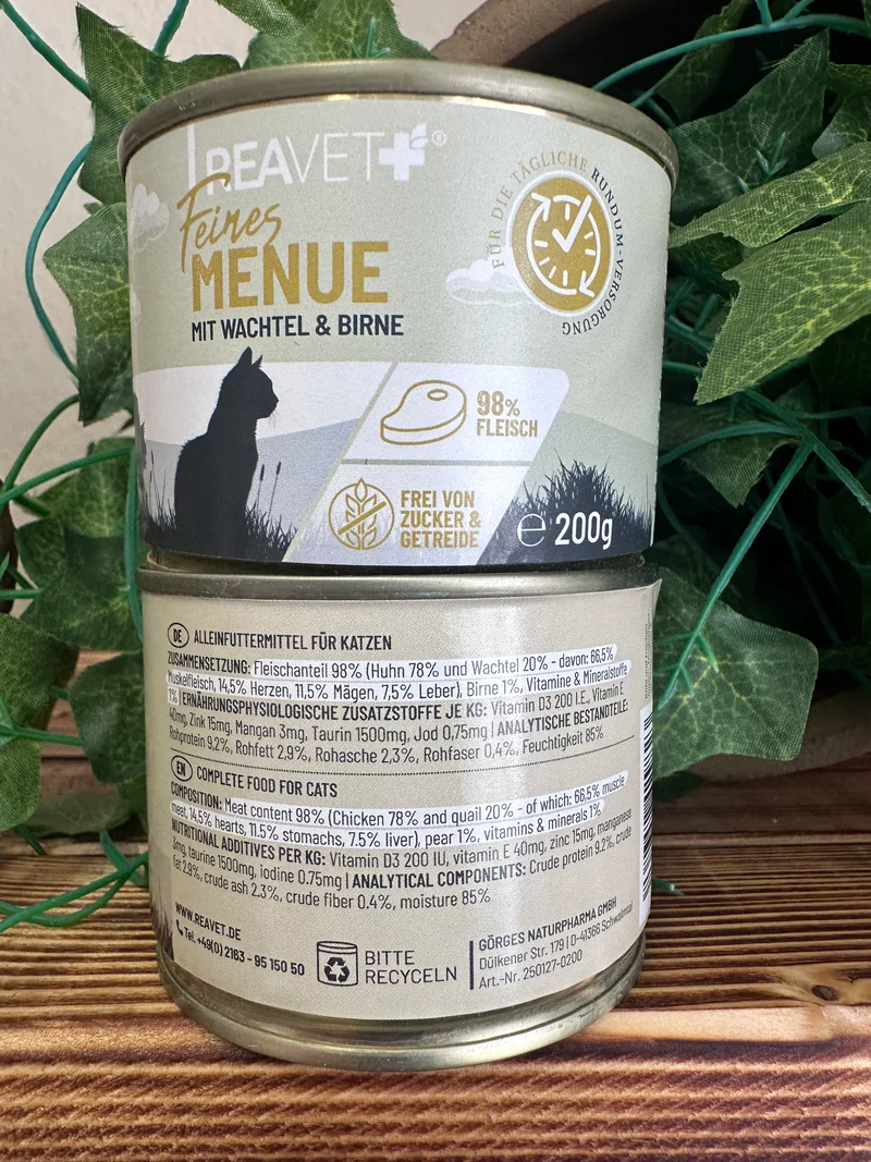 REAVET - Katzennassfutter Feines Menü 200g