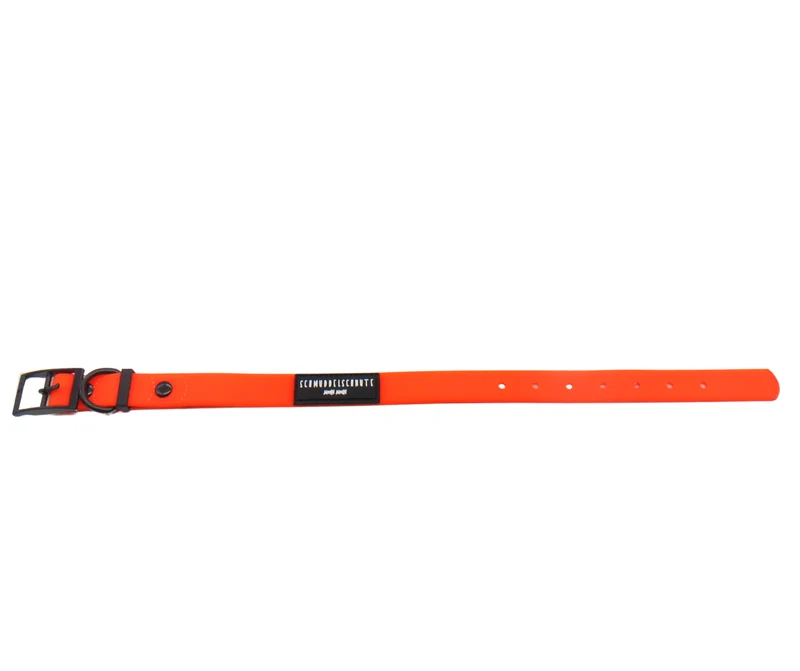 Hundehalsband "Schietwedda" Neon Orange
