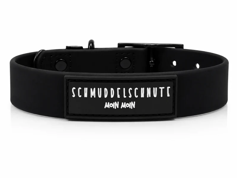 Hundehalsband "Schietwedda" Schwarz