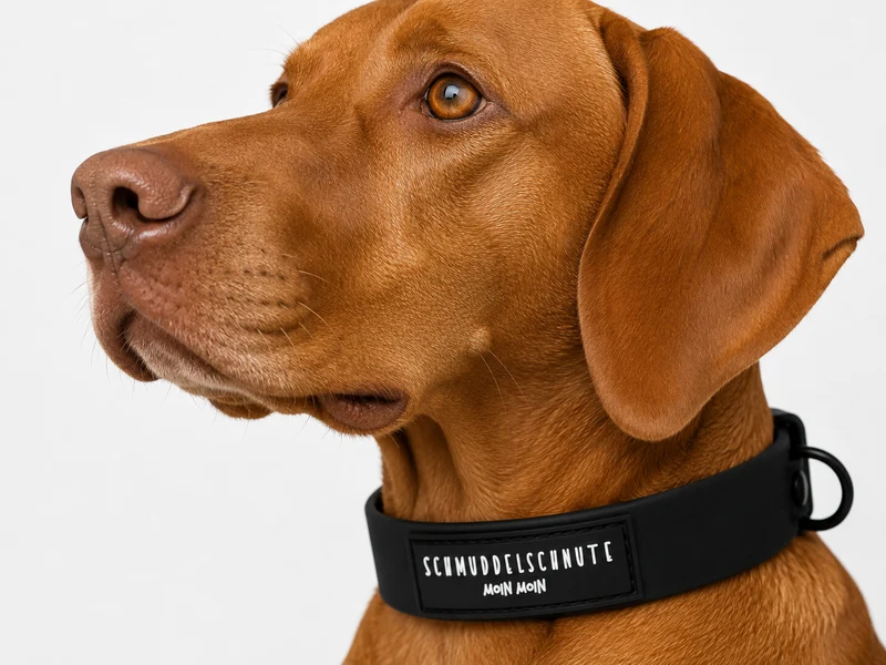 Hundehalsband "Schietwedda" Schwarz