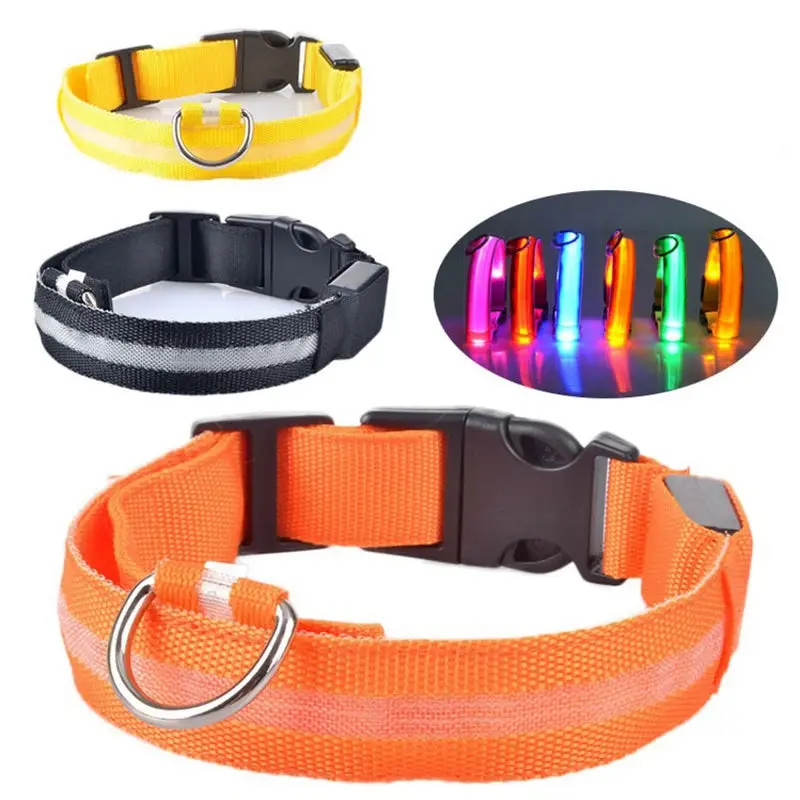 Nylon-LED-Nachtsicherheits-Hundehalsband