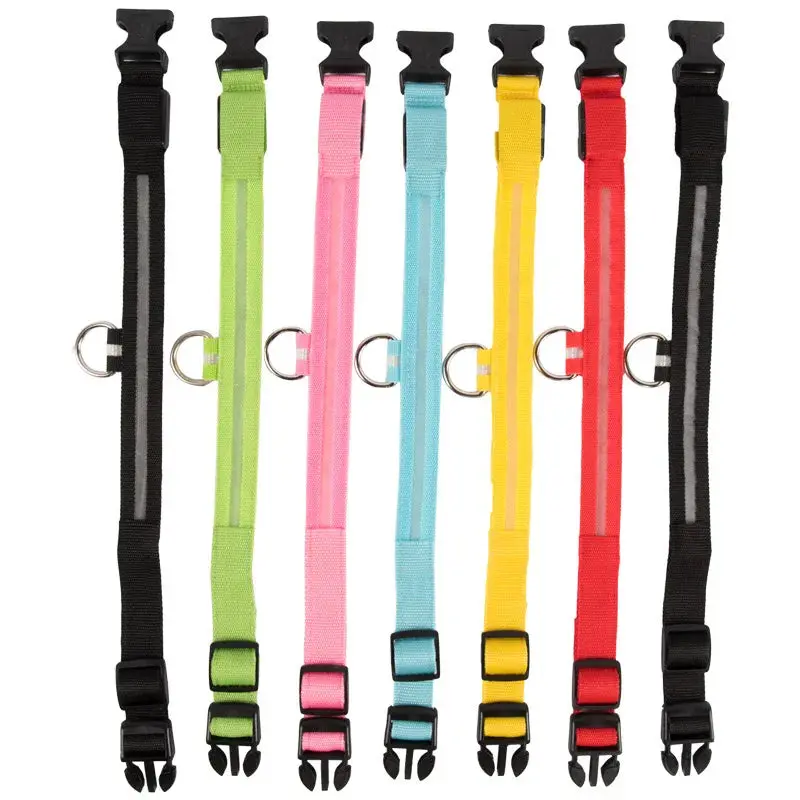 Nylon-LED-Nachtsicherheits-Hundehalsband