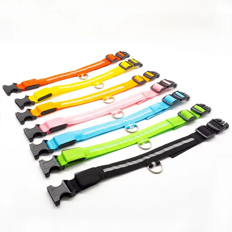 Nylon-LED-Nachtsicherheits-Hundehalsband