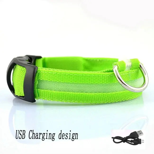 Nylon-LED-Nachtsicherheits-Hundehalsband