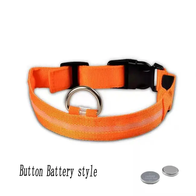Nylon-LED-Nachtsicherheits-Hundehalsband