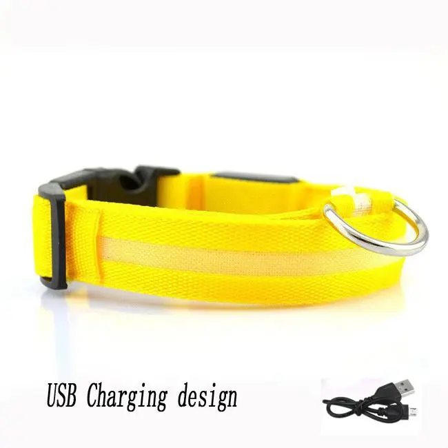 Nylon-LED-Nachtsicherheits-Hundehalsband