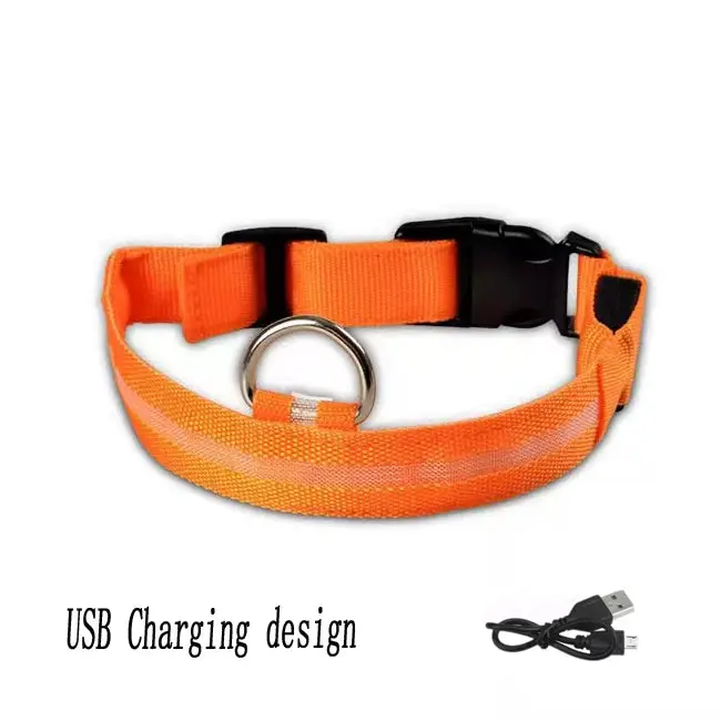 Nylon-LED-Nachtsicherheits-Hundehalsband