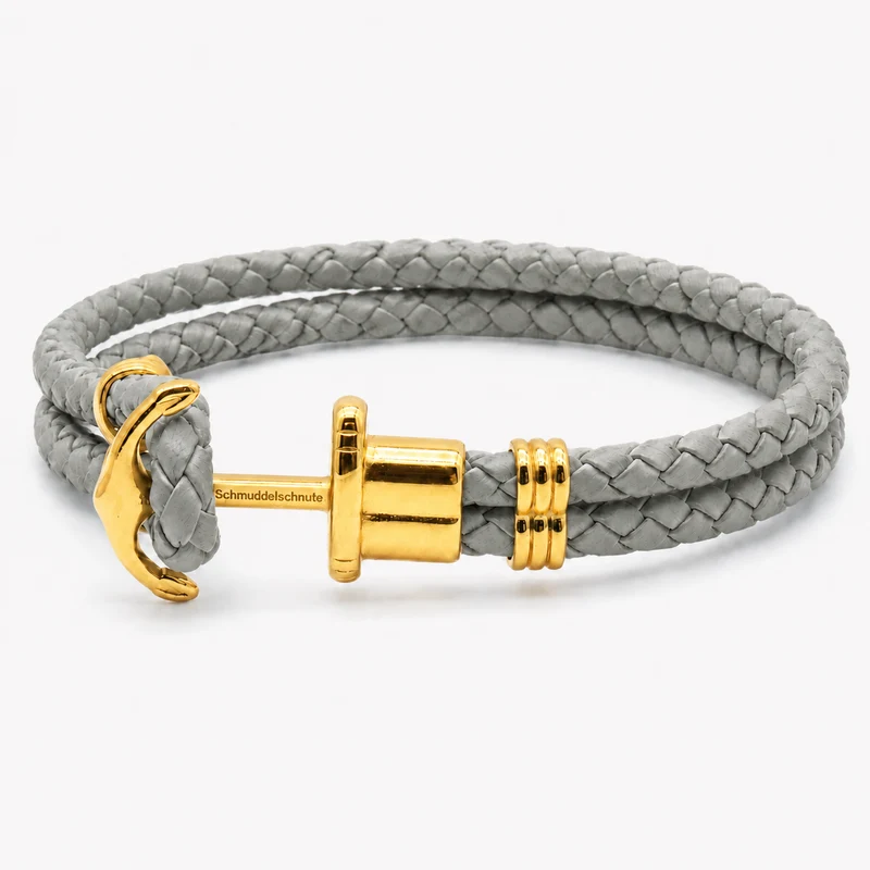 "Ankertau" Armband Grau
