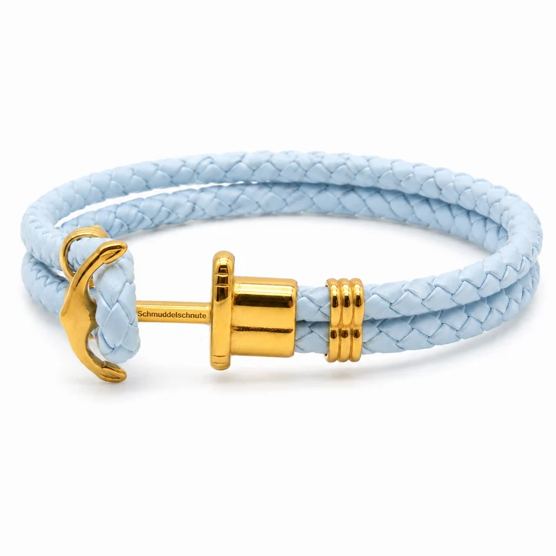 "Ankertau" Armband Hellblau