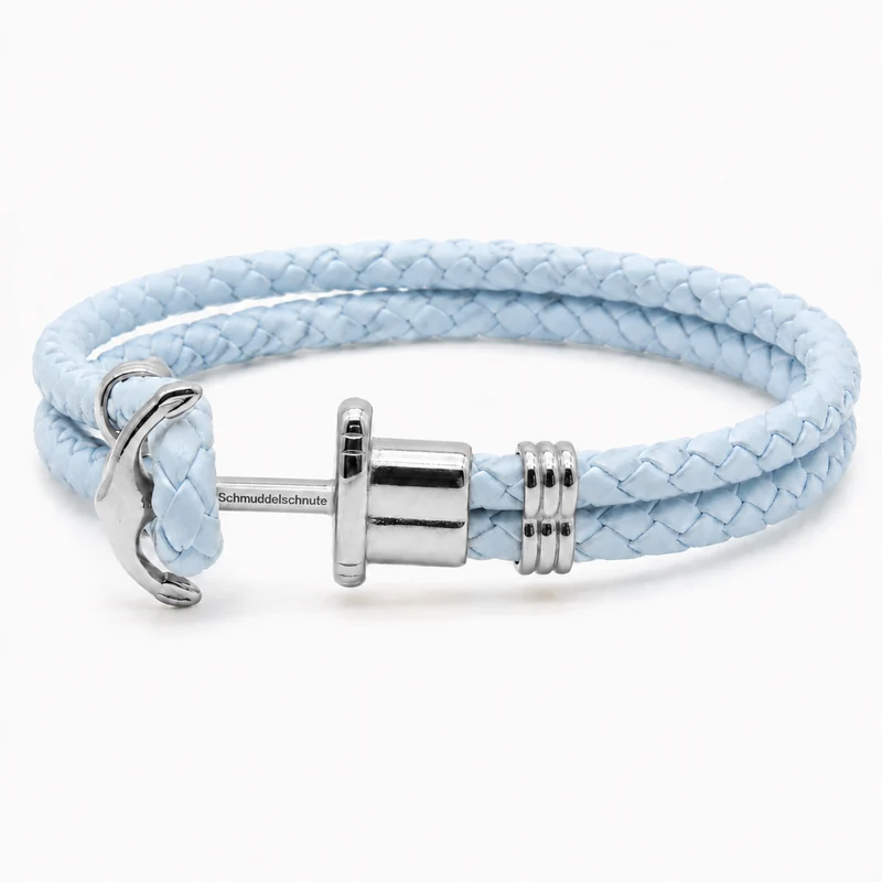 "Ankertau" Armband Hellblau