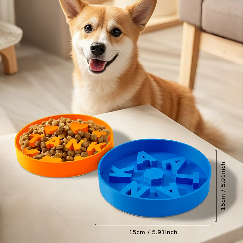 Slow Feeder Hundenapf mit 3D-Druck Namen für Tierliebhaber