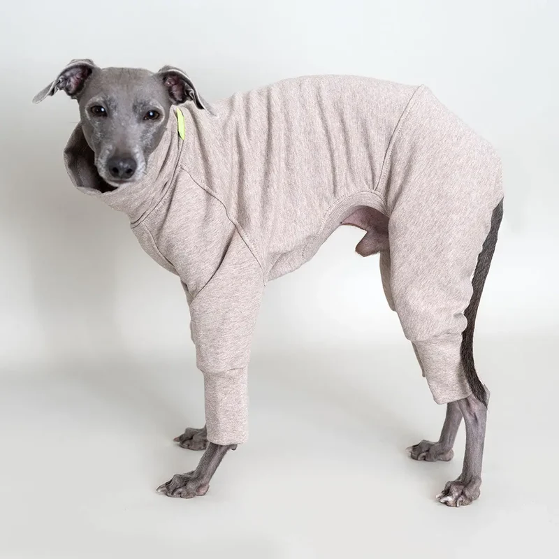 Hunde-Overall Homewear – Creme