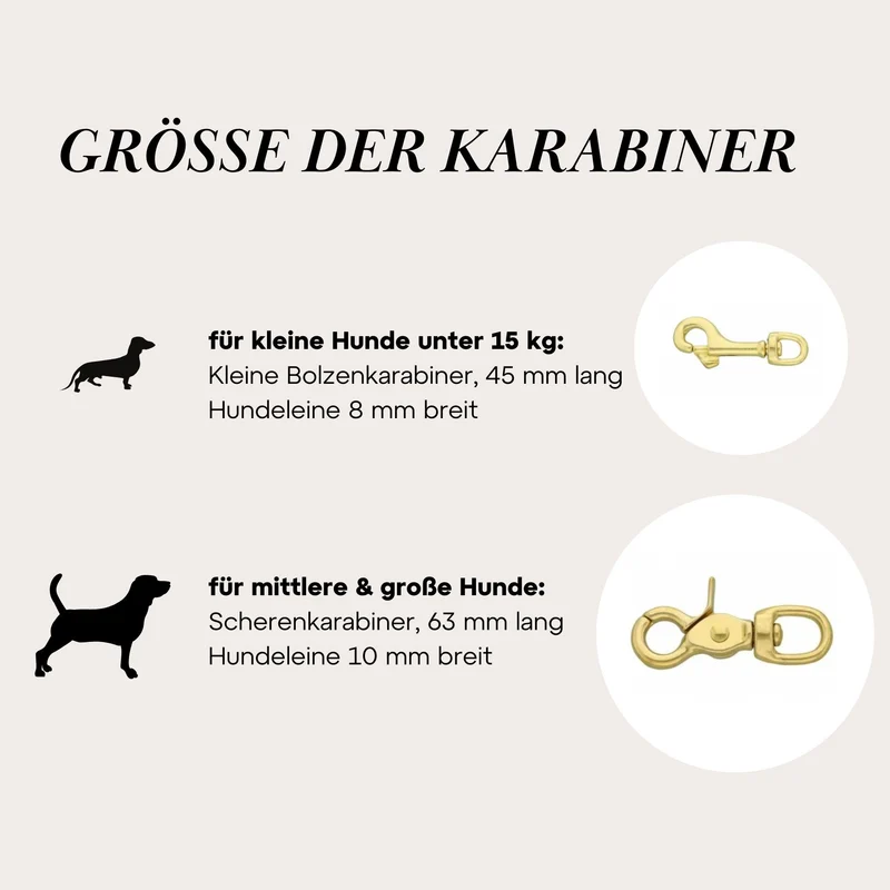 Hundeleine aus Biothane® 'Hellbraun'