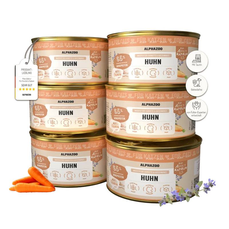 Monoprotein Huhn Nassfutter für Katze